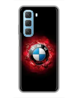 Чехол для Infinix Hot 50 5G с картинкой «Логотип BMW — вспышка» Чехол для Infinix Hot 50 5G с картинкой «Логотип BMW — вспышка»