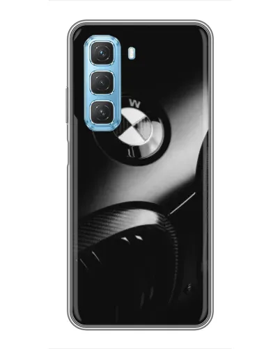 Чехол для Infinix Hot 50 5G с картинкой «Эмблема BMW — макро»