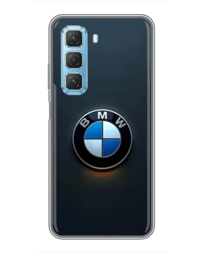 Чехол для Infinix Hot 50 5G с картинкой «Логотип BMW — минимализм»