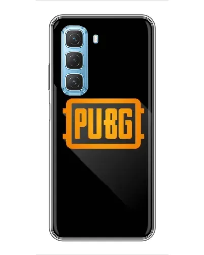 Чехол для Infinix Hot 50 5G с картинкой «PUBG — рамка лого» Чехол для Infinix Hot 50 5G с картинкой «PUBG — рамка лого»