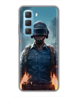 Чехол для Infinix Hot 50 5G с картинкой «PUBG — реалистичный герой» Чехол для Infinix Hot 50 5G с картинкой «PUBG — реалистичный герой»