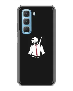 Чехол для Infinix Hot 50 5G с картинкой «PUBG — силуэт воина» Чехол для Infinix Hot 50 5G с картинкой «PUBG — силуэт воина»