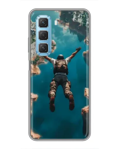 Чехол для Infinix Hot 50 5G с картинкой «PUBG — свободное падение» Чехол для Infinix Hot 50 5G с картинкой «PUBG — свободное падение»