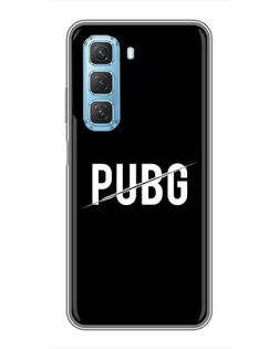 Чехол для Infinix Hot 50 5G с картинкой «PUBG — белый логотип» Чехол для Infinix Hot 50 5G с картинкой «PUBG — белый логотип»