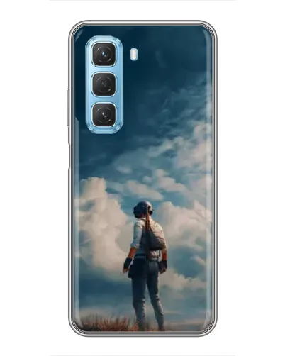 Чехол для Infinix Hot 50 5G с картинкой «Герой PUBG на скале» Чехол для Infinix Hot 50 5G с картинкой «Герой PUBG на скале»