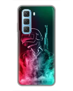 Чехол для Infinix Hot 50 5G с картинкой «PUBG — огненный воин» Чехол для Infinix Hot 50 5G с картинкой «PUBG — огненный воин»