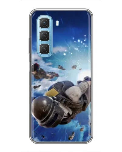 Чехол для Infinix Hot 50 5G с картинкой «Десант PUBG — прыжок» Чехол для Infinix Hot 50 5G с картинкой «Десант PUBG — прыжок»