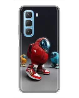 Чехол для Infinix Hot 50 5G с картинкой «Among Us — 3D стиль»