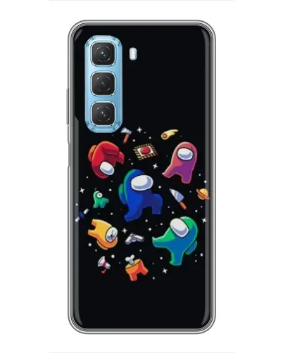 Чехол для Infinix Hot 50 5G с картинкой «Among Us космос» Чехол для Infinix Hot 50 5G с картинкой «Among Us космос»