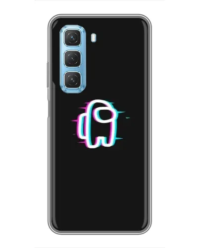 Чехол для Infinix Hot 50 5G с картинкой «Among Us неон» Чехол для Infinix Hot 50 5G с картинкой «Among Us неон»