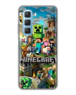 Чехол для Infinix Hot 50 5G с картинкой «Замок Minecraft» Чехол для Infinix Hot 50 5G с картинкой «Замок Minecraft»