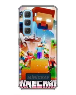 Чехол для Infinix Hot 50 5G с картинкой «Minecraft герои игры» Чехол для Infinix Hot 50 5G с картинкой «Minecraft герои игры»