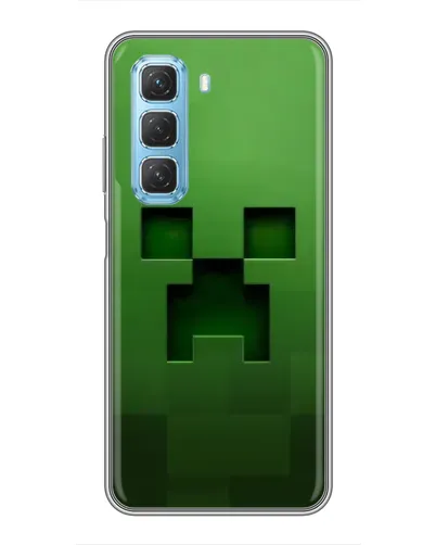 Чехол для Infinix Hot 50 5G с картинкой «Крипер микро-дизайн»