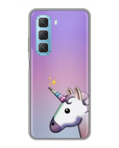 Чехол для Infinix Hot 50 5G с картинкой «Единорог градиент»
