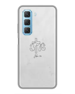 Чехол для Infinix Hot 50 5G с картинкой «Иоанна 3:16 Крест» Чехол для Infinix Hot 50 5G с картинкой «Иоанна 3:16 Крест»