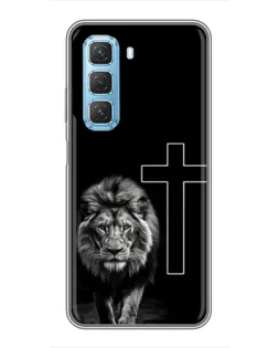 Чехол для Infinix Hot 50 5G с картинкой «Лев и Крест» Чехол для Infinix Hot 50 5G с картинкой «Лев и Крест»