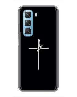 Чехол для Infinix Hot 50 5G с картинкой «Тонкий крест»
