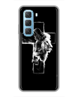 Чехол для Infinix Hot 50 5G с картинкой «Сияющий крест Jesus»