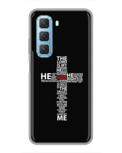 Чехол для Infinix Hot 50 5G с картинкой «Текстовый крест»