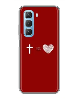 Чехол для Infinix Hot 50 5G с картинкой «Уравнение любви»