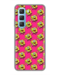 Чехол для Infinix Hot 50 5G с картинкой «Розовый паттерн»