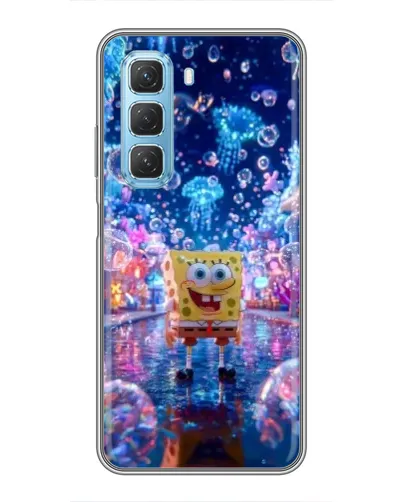 Чехол для Infinix Hot 50 5G с картинкой «Неоновый океан» Чехол для Infinix Hot 50 5G с картинкой «Неоновый океан»