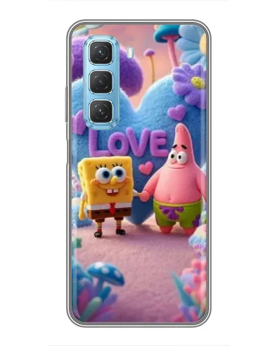 Чехол для Infinix Hot 50 5G с картинкой «Губка Боб Патрик» Чехол для Infinix Hot 50 5G с картинкой «Губка Боб Патрик»