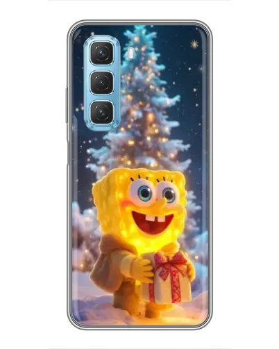 Чехол для Infinix Hot 50 5G с картинкой «Рождественский Спанч Боб» Чехол для Infinix Hot 50 5G с картинкой «Рождественский Спанч Боб»