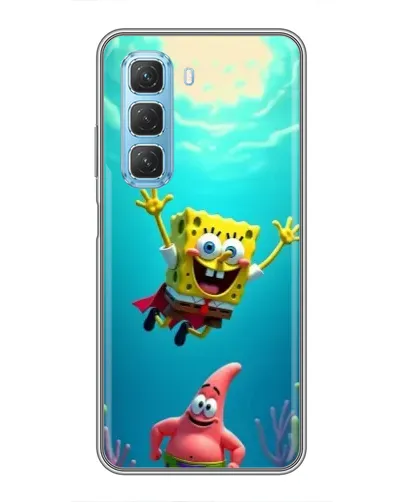 Чехол для Infinix Hot 50 5G с картинкой «Спанч Боб под водой» Чехол для Infinix Hot 50 5G с картинкой «Спанч Боб под водой»