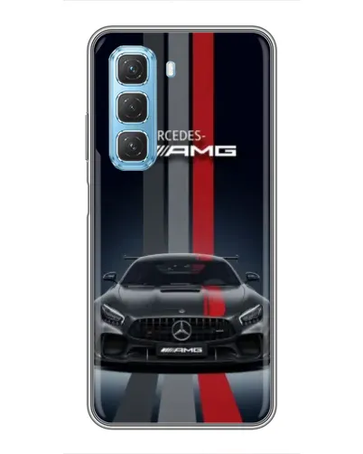 Чехол для Infinix Hot 50 5G с картинкой «Mercedes — белый карбон» Чехол для Infinix Hot 50 5G с картинкой «Mercedes — белый карбон»
