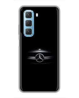 Чехол для Infinix Hot 50 5G с картинкой «Mercedes — абстрактные линии»