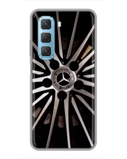 Чехол для Infinix Hot 50 5G с картинкой «Диск Mercedes»