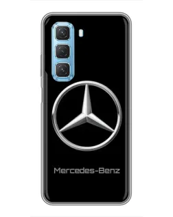 Чехол для Infinix Hot 50 5G с картинкой «Mercedes Silver Logo»