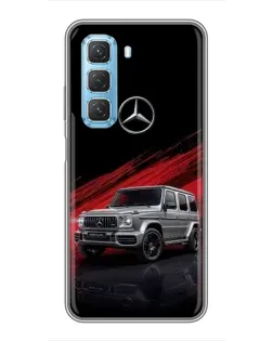 Чехол для Infinix Hot 50 5G с картинкой «Mercedes G-Class красный»
