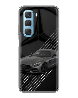 Чехол для Infinix Hot 50 5G с картинкой «Mercedes AMG — графика»