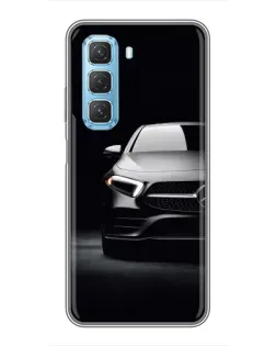 Чехол для Infinix Hot 50 5G с картинкой «Свет фар Mercedes»