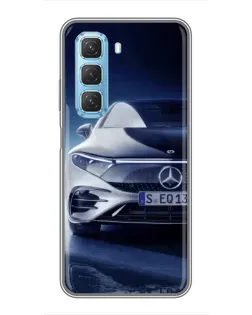 Чехол для Infinix Hot 50 5G с картинкой «Mercedes EQ — будущее»