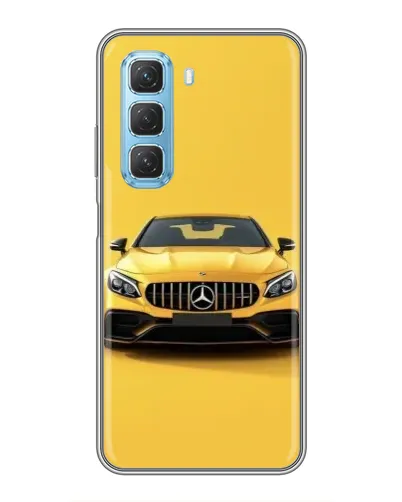 Чехол для Infinix Hot 50 5G с картинкой «Желтый Mercedes GT» Чехол для Infinix Hot 50 5G с картинкой «Желтый Mercedes GT»