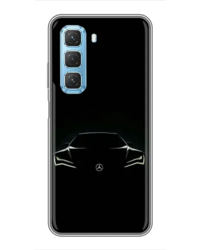 Чехол для Infinix Hot 50 5G с картинкой «Mercedes — силуэт авто» Чехол для Infinix Hot 50 5G с картинкой «Mercedes — силуэт авто»