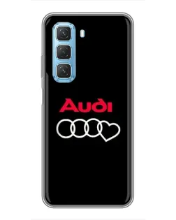 Чехол для Infinix Hot 50 5G с картинкой «Логотип Audi Heart» Чехол для Infinix Hot 50 5G с картинкой «Логотип Audi Heart»