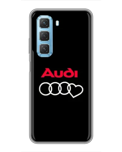 Чехол для Infinix Hot 50 5G с картинкой «Логотип Audi Heart»