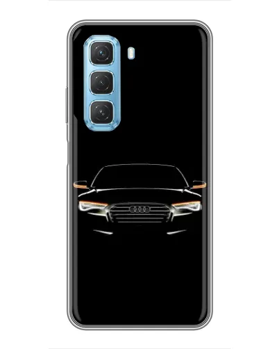 Чехол для Infinix Hot 50 5G с картинкой «Audi — ночной контур»