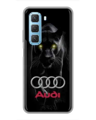 Чехол для Infinix Hot 50 5G с картинкой «Пантера и Audi»