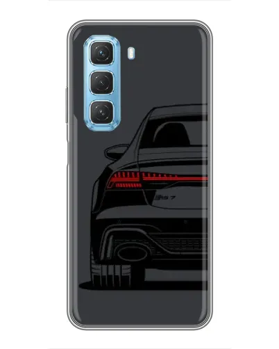 Чехол для Infinix Hot 50 5G с картинкой «Задняя часть Audi — арт»