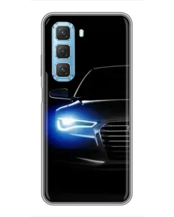 Чехол для Infinix Hot 50 5G с картинкой «Неоновый взгляд Audi» Чехол для Infinix Hot 50 5G с картинкой «Неоновый взгляд Audi»