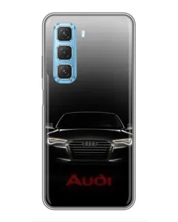 Чехол для Infinix Hot 50 5G с картинкой «Audi — градиентный контур» Чехол для Infinix Hot 50 5G с картинкой «Audi — градиентный контур»