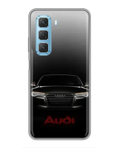 Чехол для Infinix Hot 50 5G с картинкой «Audi — градиентный контур»