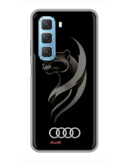 Чехол для Infinix Hot 50 5G с картинкой «Графика — пантера и Audi» Чехол для Infinix Hot 50 5G с картинкой «Графика — пантера и Audi»