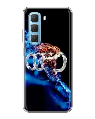 Чехол для Infinix Hot 50 5G с картинкой «Энергия лого Audi»