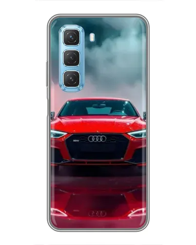 Чехол для Infinix Hot 50 5G с картинкой «Audi RS — красный стиль»